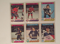 1977-78 OPC (O-Pee-Chee) "Top" All-Stars, qty. 6 cards, G/VG+