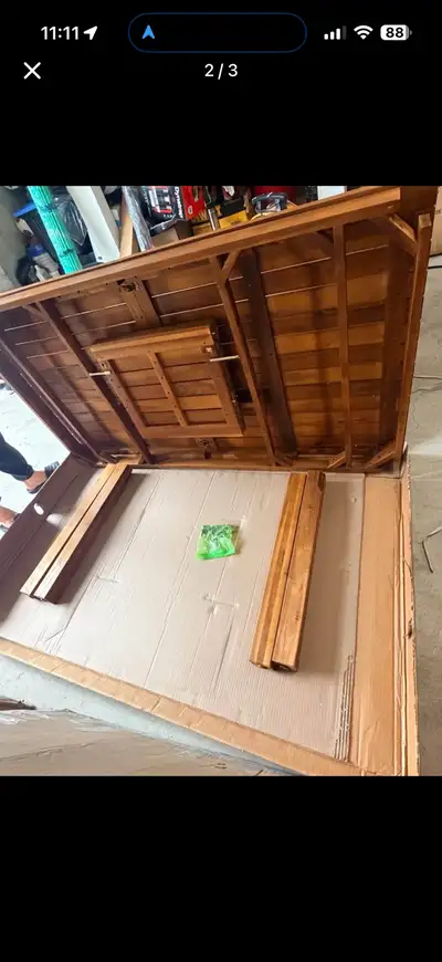 Wooden dining table ( 221 × 94 × 76 cm) 8-person, View more