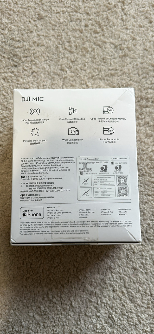 DJI Mic (2 TX + 1 RX + Charging Case), Wireless Microphone for P in General Electronics in London - Image 3