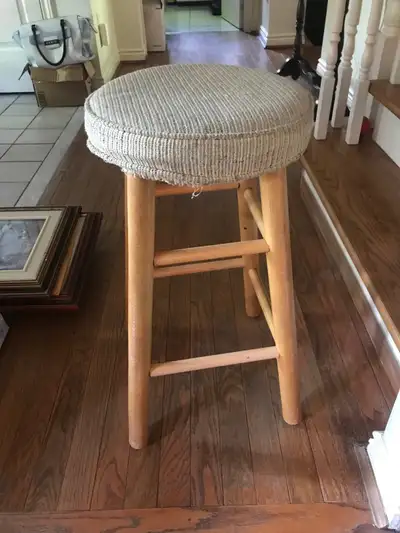Wooden Bar Stool with Upholstered , View more