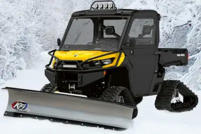 Complete snow plow package for most Polaris, Can-am, Honda, Kawasaki, Yamaha, Kubota, John Deere sid...