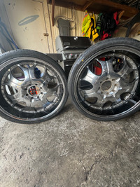 26 inch rims and tires for sale!
