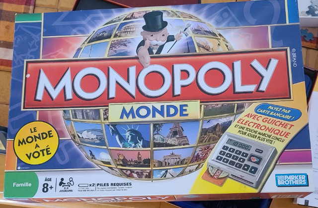 jeux de Monopoly av banque électronique dans Jouets et jeux  à Longueuil/Rive Sud