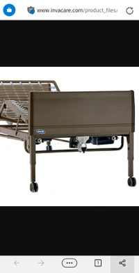 Invacare hospital bed and mattress