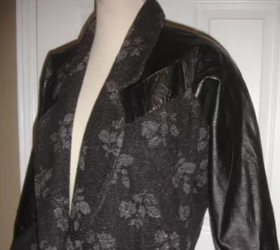 eorgiou Women's Leather Shell/ Wool Jacket Size 5-6 in Women's - Tops & Outerwear in Markham / York Region - Image 2