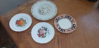 4 Gorgeous vintage English  plates