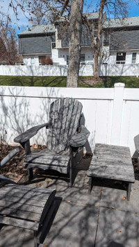 Set of 2 Adirondack patio chairs