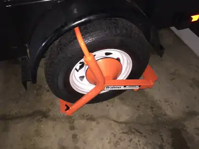 Most secure tire & wheel lock that I have come across. Sold my ATV and Trailer, no longer need this.