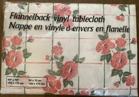 Flannelback vinyl Tablecloth