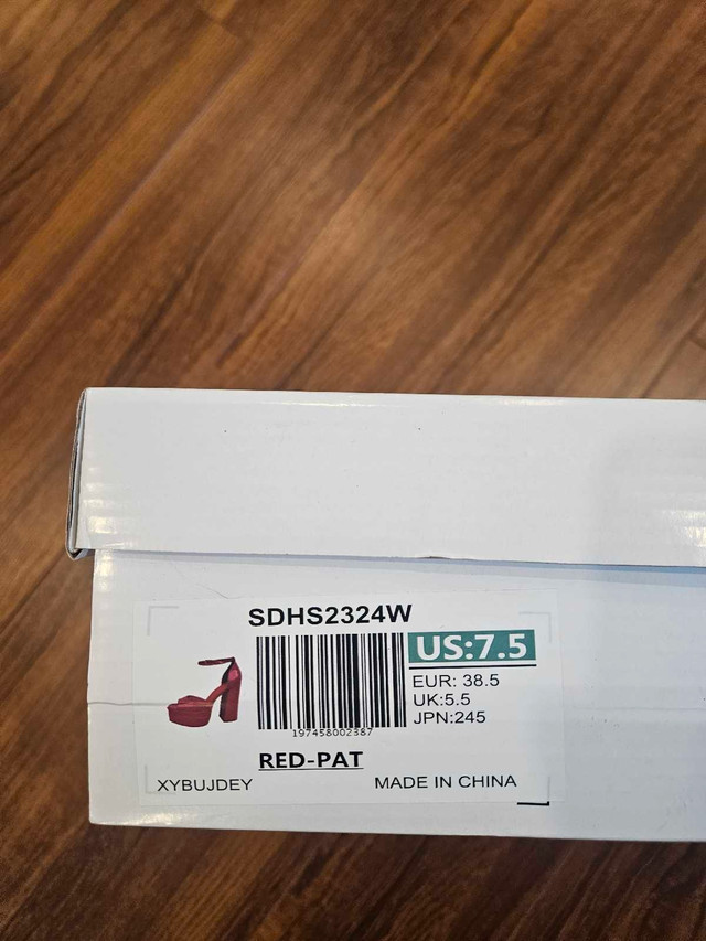 Red Chunky Heels in Women's - Shoes in Peterborough - Image 2
