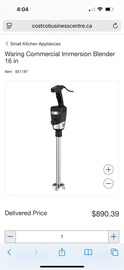 Brand New Waring Commercial Immersion Blender 16 in, View more
