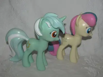 Selling two Funko Vinyls My Little Pony figures, Sweetie Drops and Lyra Heartstrings. Good condition...