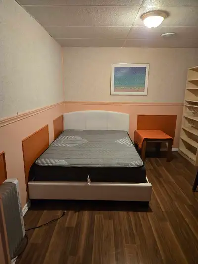 Two, fully furnished bedrooms in the basement available for immediate rent (effective April 1st) Ide...