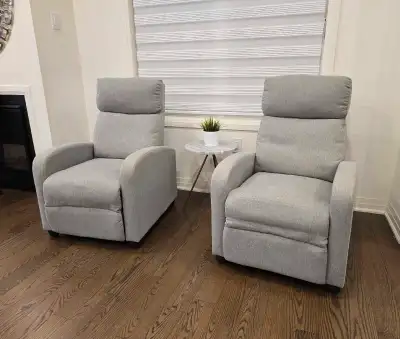 Set of Recliner Chairs, in good used condition, very comfortable, from smoke and pet free home. The...