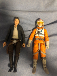 Luke skywalker and Han Solo collectibles 