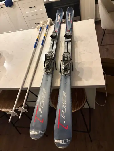 Downhill skis 170cm with poles , View more
