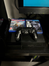 PlayStation 4 console with games