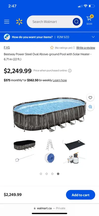 12x20 best way pool with sand filter and ladder purchased last spring and used for one summer. Pool...