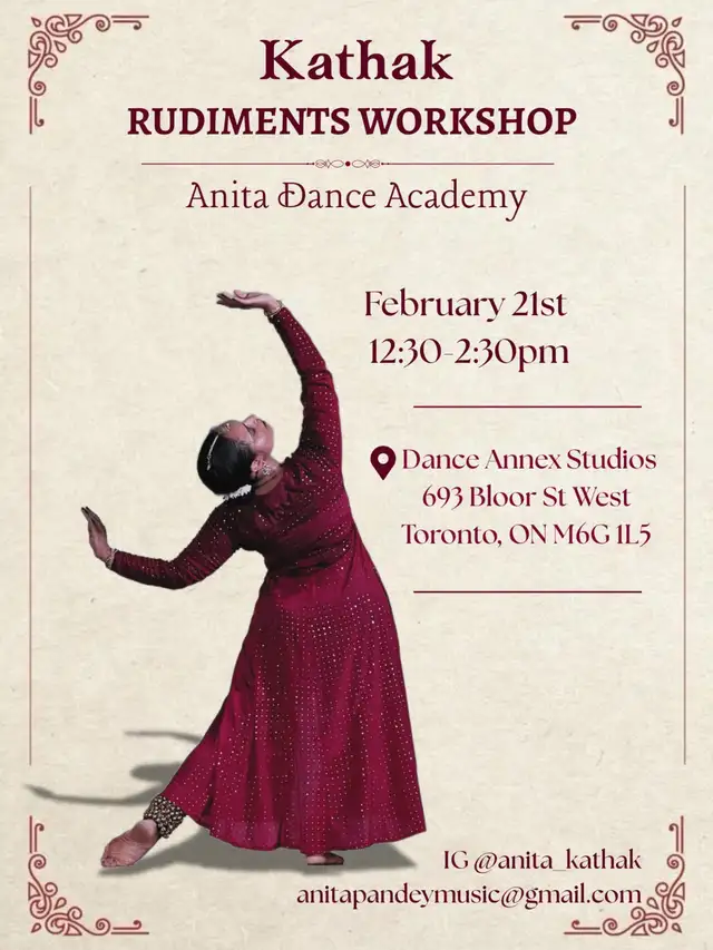 DANCE WORKSHOP: Intro to Kathak65403974517378120