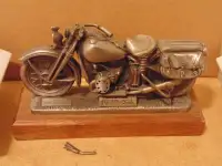 REDUCED Harley Davidson Pewter 1942 Travelling Museum Replica