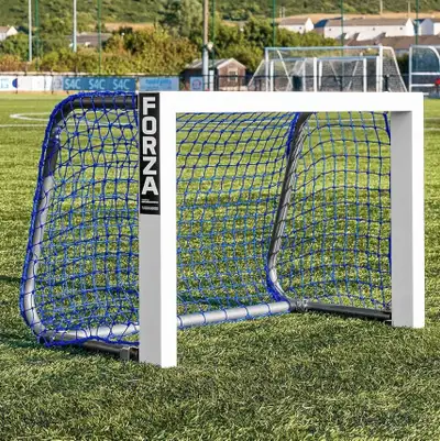 FORZA ALUMINUM MINI SOCCER GOALS 2 NETS INCLUDED - BEST MINI GOALS FOR SMALL SIDED MATCHES, BACKYARD...