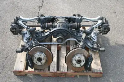 JDM NISSAN SKYLINE R33 GTR (BCNR33) -Complete Front/Rear Knuckle Assembly & Rotors, Front Brembo Cal...