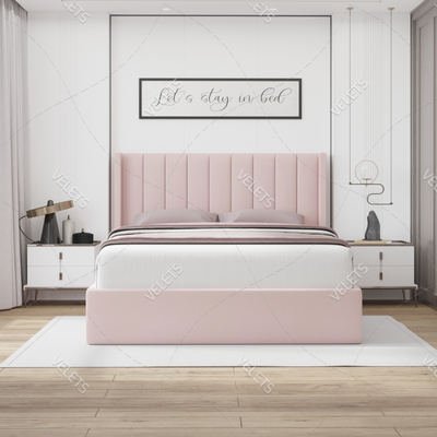 Pink color bed frames | Storage bed | Queen size bed kings beds, View more