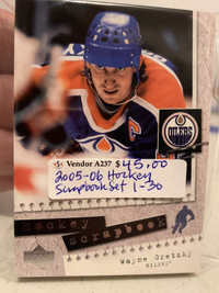 Hockey Scrapbook 2005-06 Set 1-30 Cards NHL Gretzky Showcase 305