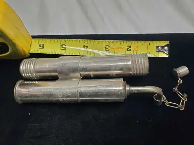 Antique Metal Lenk Automatic Blow Torch Hand Held Lighter Welding Patent Pending As is never tested...
