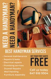 “Reliable Handyman for General Maintenance Services - Your Solut