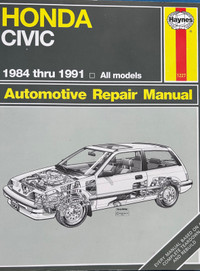 Honda Civic 1984 thru 1991 Repair Manual