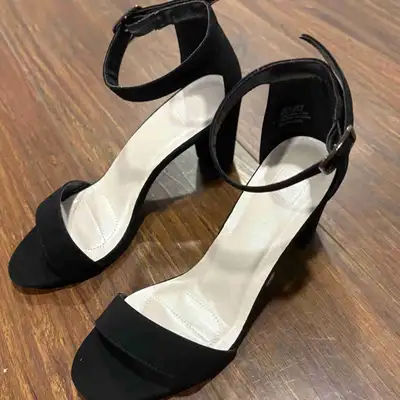 Block heel ankle strap sandal, View more
