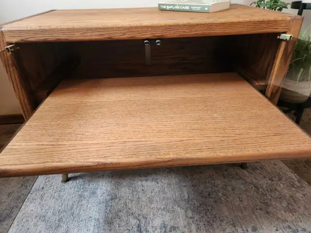 mid-century modern cabinet with pullout shelf in Bookcases & Shelving Units in Edmonton - Image 9