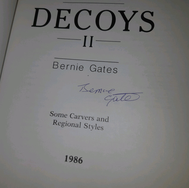 Ontario  decoys 2 by bernie gates signed in Arts & Collectibles in Ottawa - Image 3