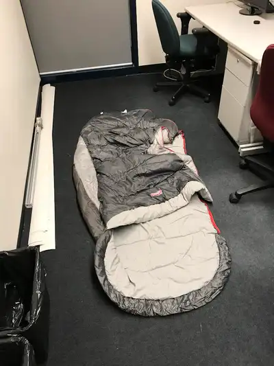 Good condition and clean - Coleman Sleeping Bag. Tall size. Never used outside for camping. Bought t...