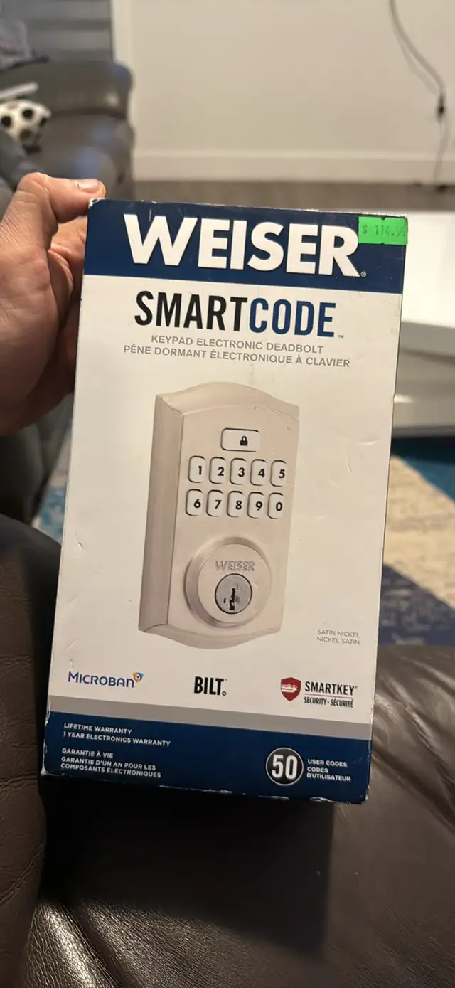 Weiser Smartcode Deadbolt in Security Systems in London - Image 2