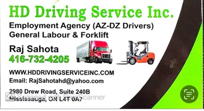 Need AZ driver full time day shift hourly pay rate $23 plus HST . Driver must have 3 yrs of experien...