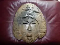 Masque mexicain en pierre naturelle