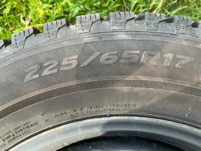 4 Laufenn winter tires on rims. 225/65R17 Tires and rims purchased new and used for one season on se...