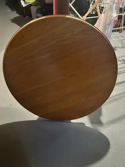 Round wood table, View more