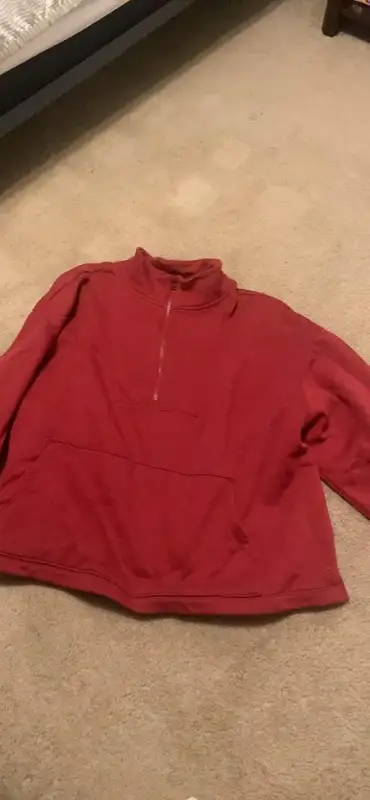 Old navy red 4x women’s zip up fleece, View more