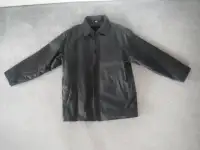 Never worn, Men's Size Medium Black Leather Jacket for sale !