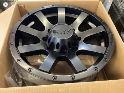 Envy ET-3 Craze. Satin Black 20x10. 8x165.1. -24 offset 4 for $780 plus tax Call Joe 705-426-5497