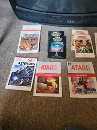 Atari 2600 games and manuals