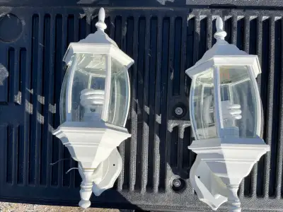 For Sale, Two outdoor Canarm Coach Lights (white in color) in very good condition. Please email me w...