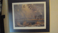 FRANK PANABAKER LIMITED EDITION PRINT - TURKEY POINT SWANS