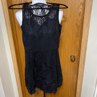 Black lace sweetheart neckline 