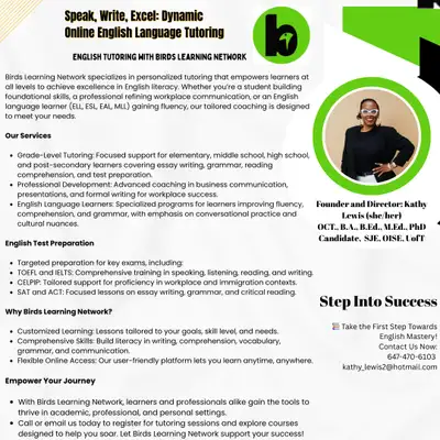 Expert English Specialist for Academic Success Master the art of English with guidance from a qualif...