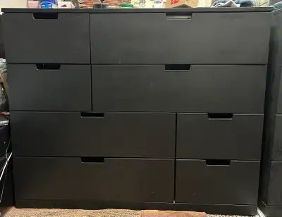 Ikea Nordli 8 drawers dresser in Black, View more