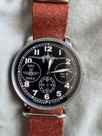 Old Soviet Aviation wind-up watch VERY COOL! Approx 37mm. 